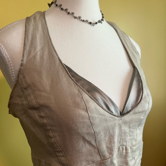 Vintage Mexx Linen Halter Dress - Picture 3 of 6